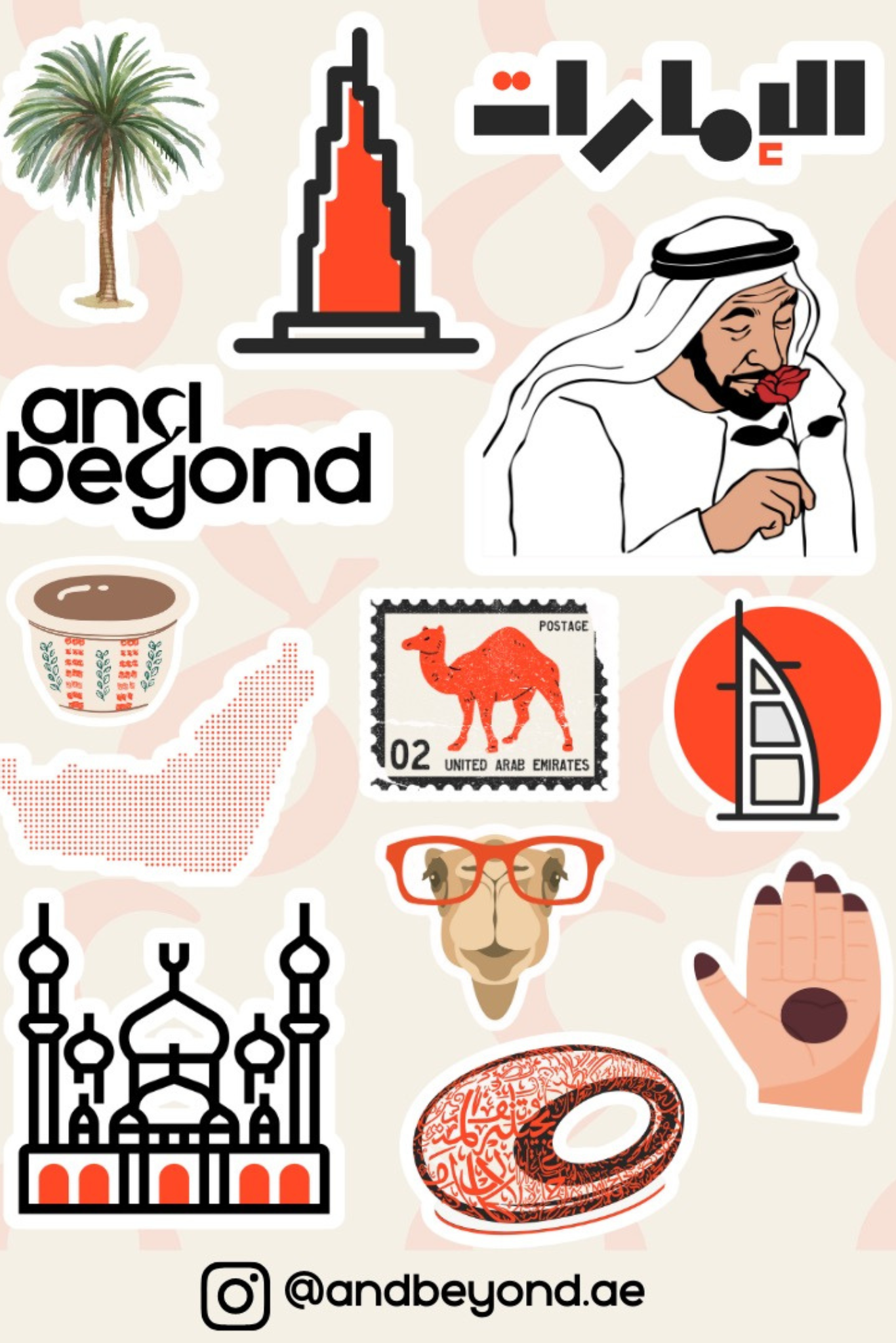 Coordinates Stickers Sheet